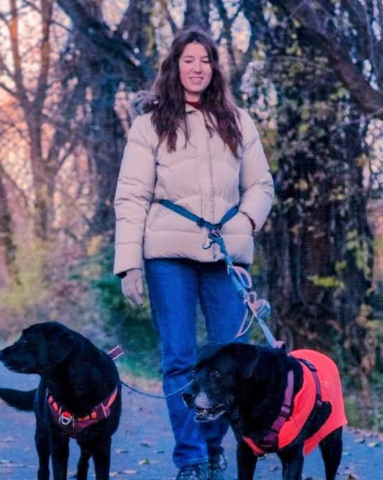 Jessica with dogs